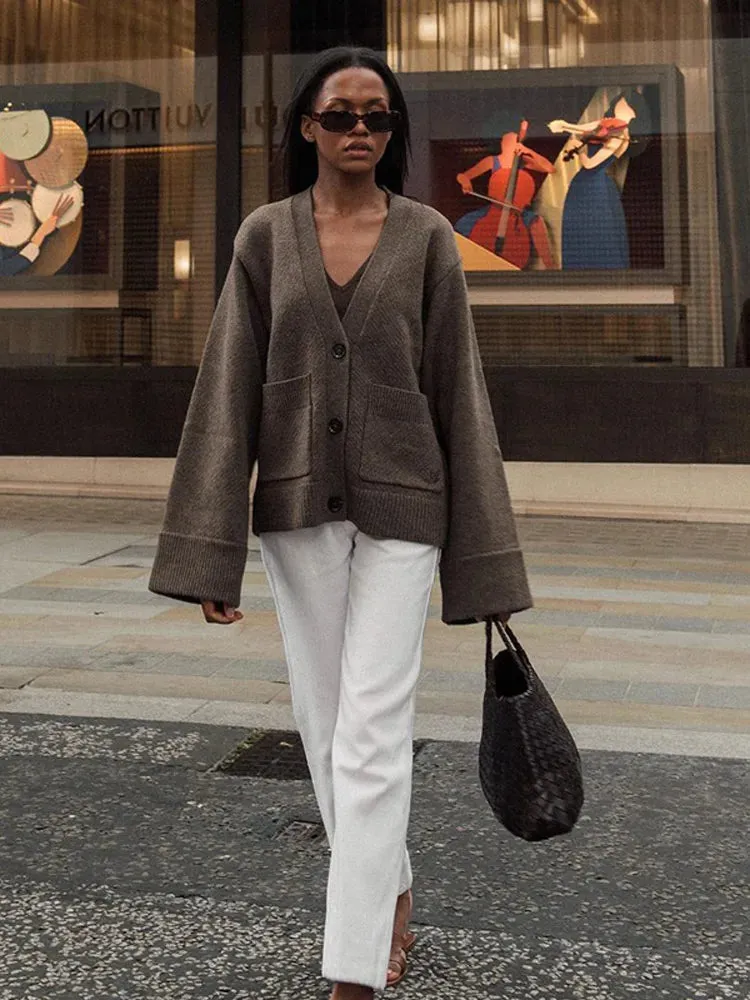 JULIETTE - V-Neck Knit Cardigan