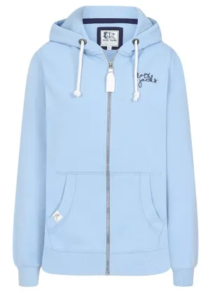 Lazy Jacks Womens LJ101 Zip Through Hoodie - Sky Blue