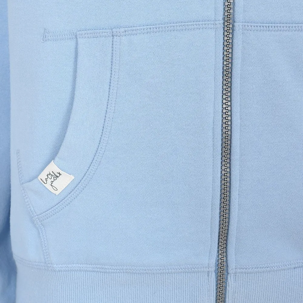 Lazy Jacks Womens LJ101 Zip Through Hoodie - Sky Blue