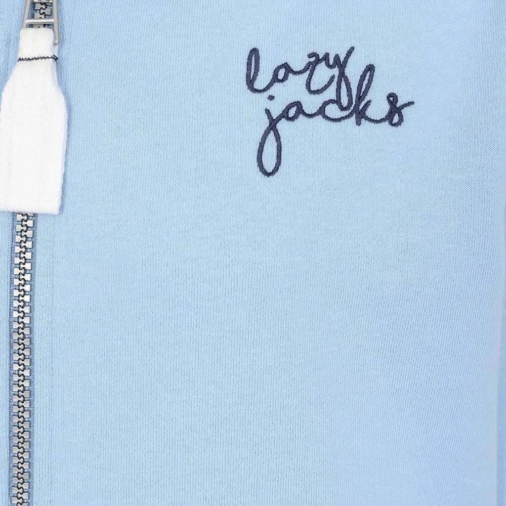 Lazy Jacks Womens LJ101 Zip Through Hoodie - Sky Blue