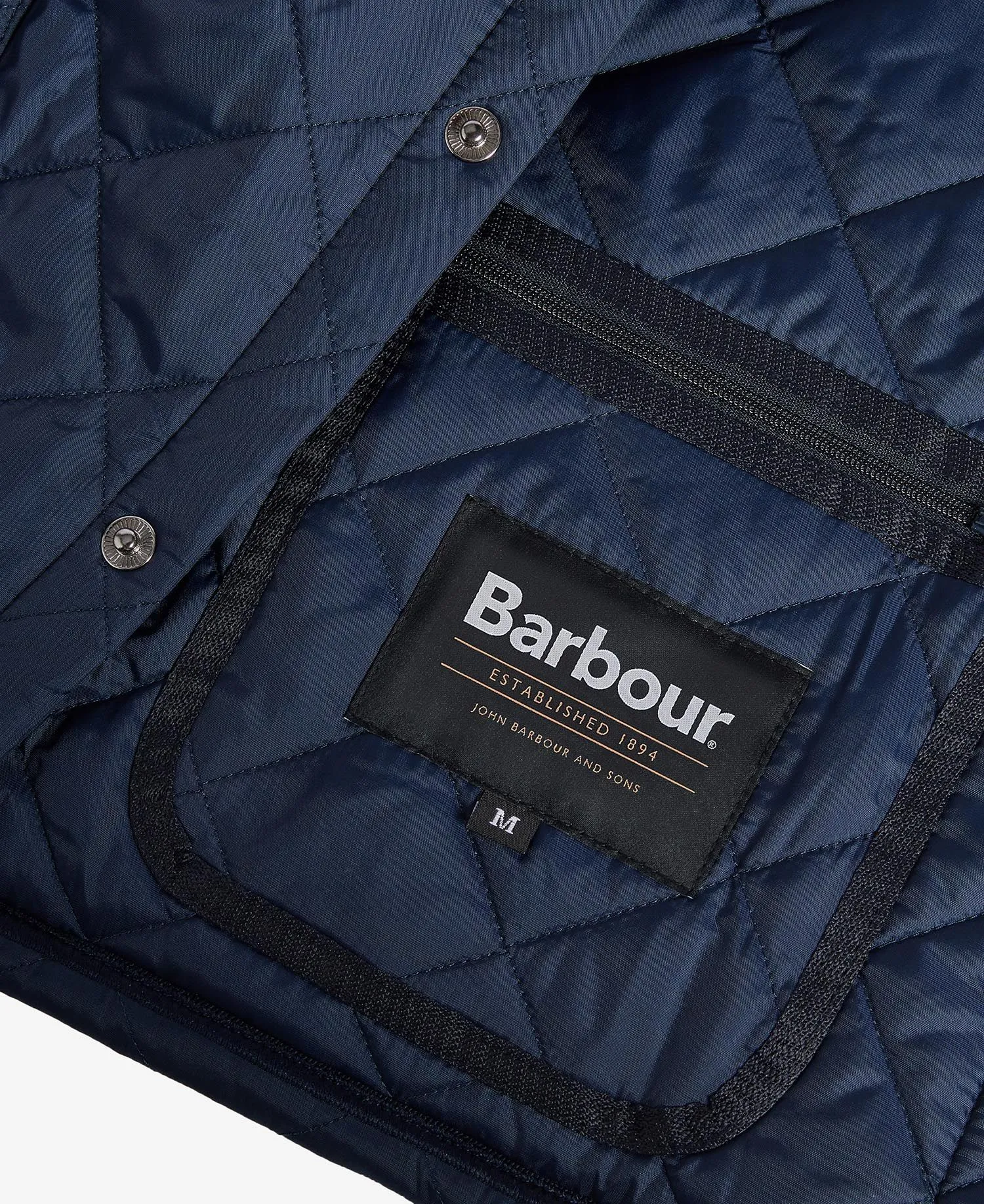 Liddesdale Quilted Jacket-Classic Navy
