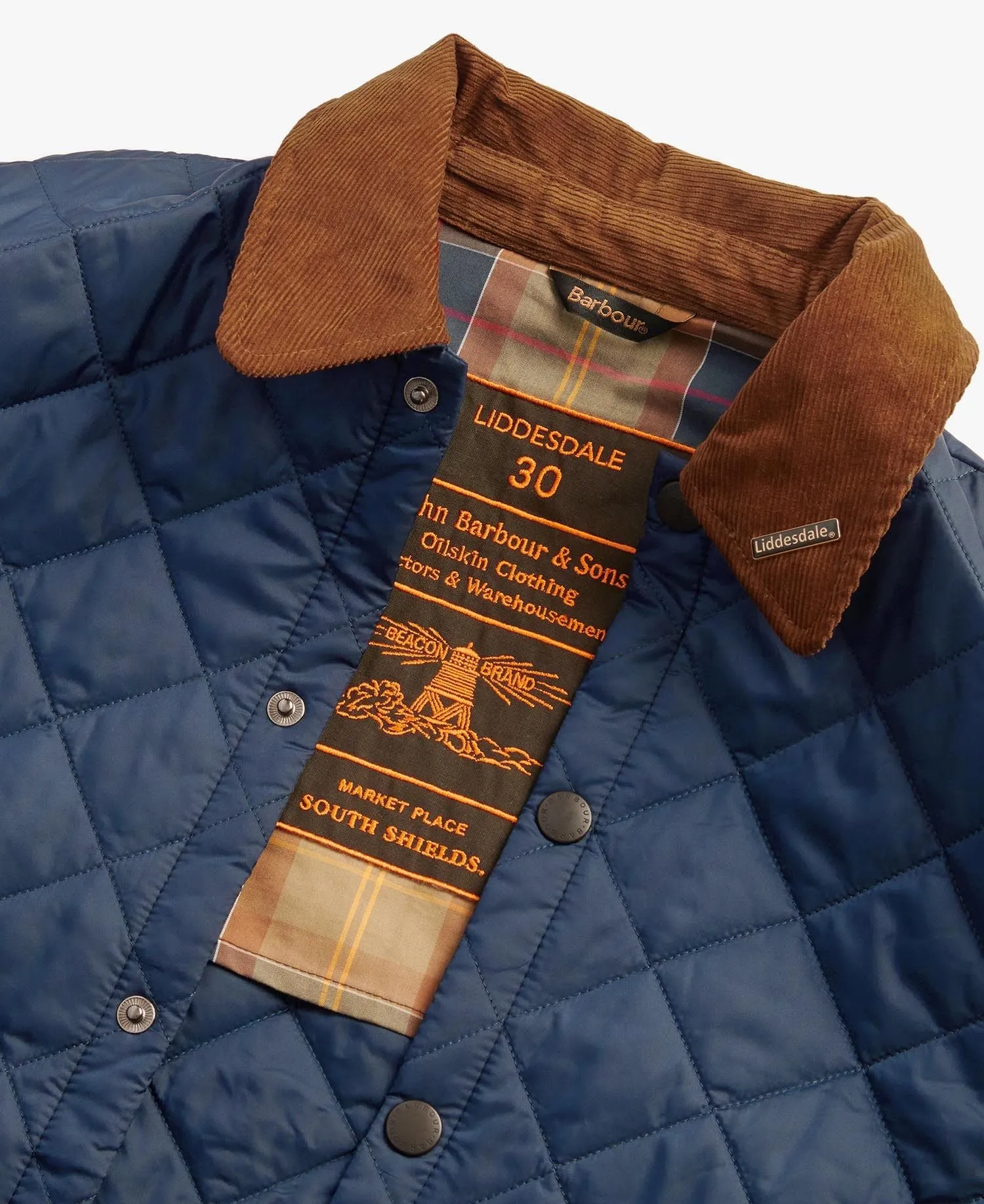 Liddesdale Quilted Jacket-Classic Navy