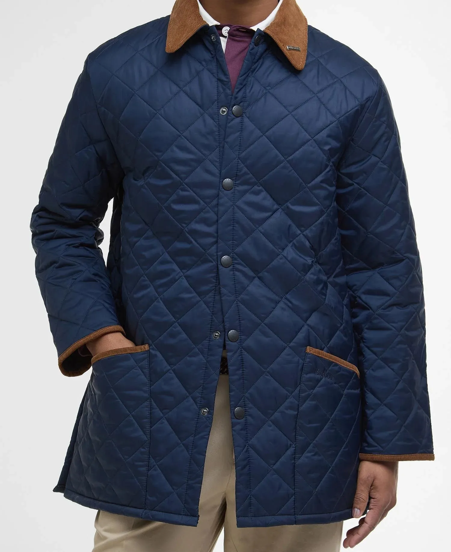 Liddesdale Quilted Jacket-Classic Navy