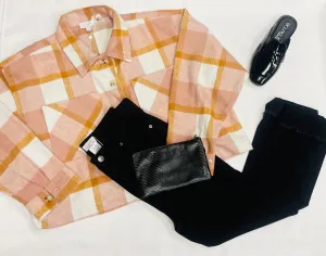Maverick Blush Plaid Jacket
