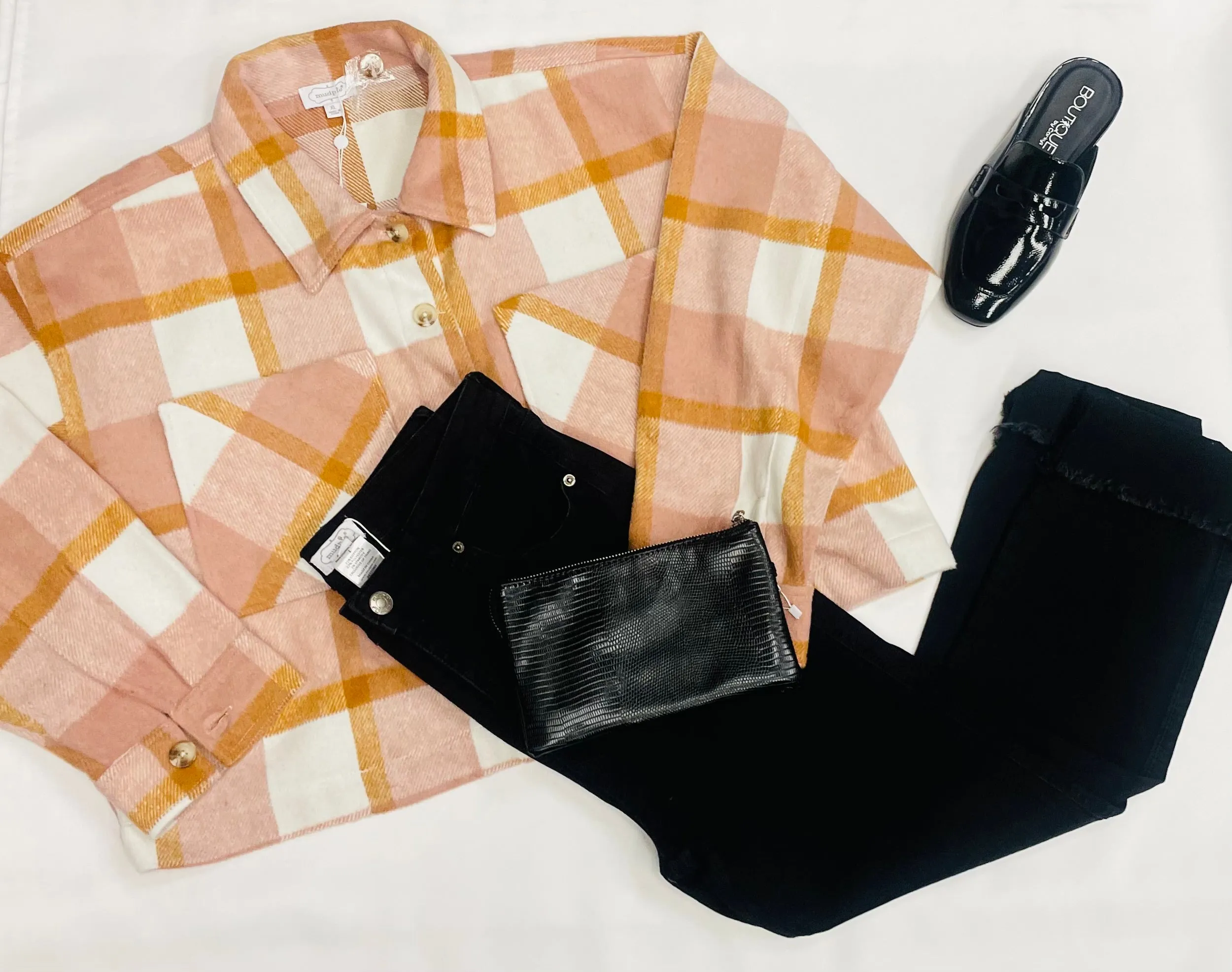 Maverick Blush Plaid Jacket