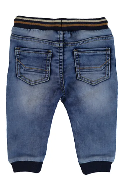 Mayoral - Baby Boys Soft Denim Joggers in Medium Wash