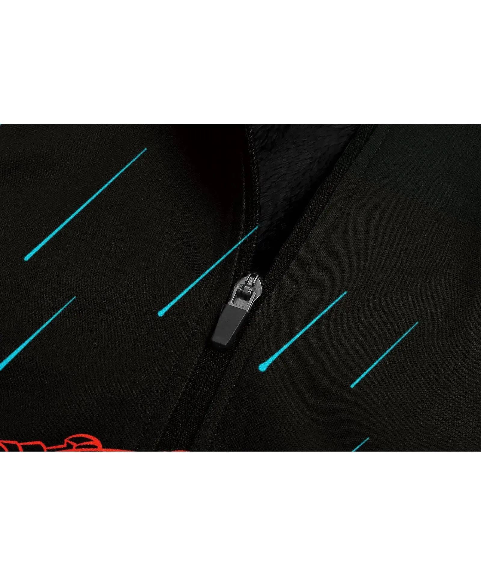 Men's Fashion Digital Print Zipper Fleece Hoodie-CUMFH01421