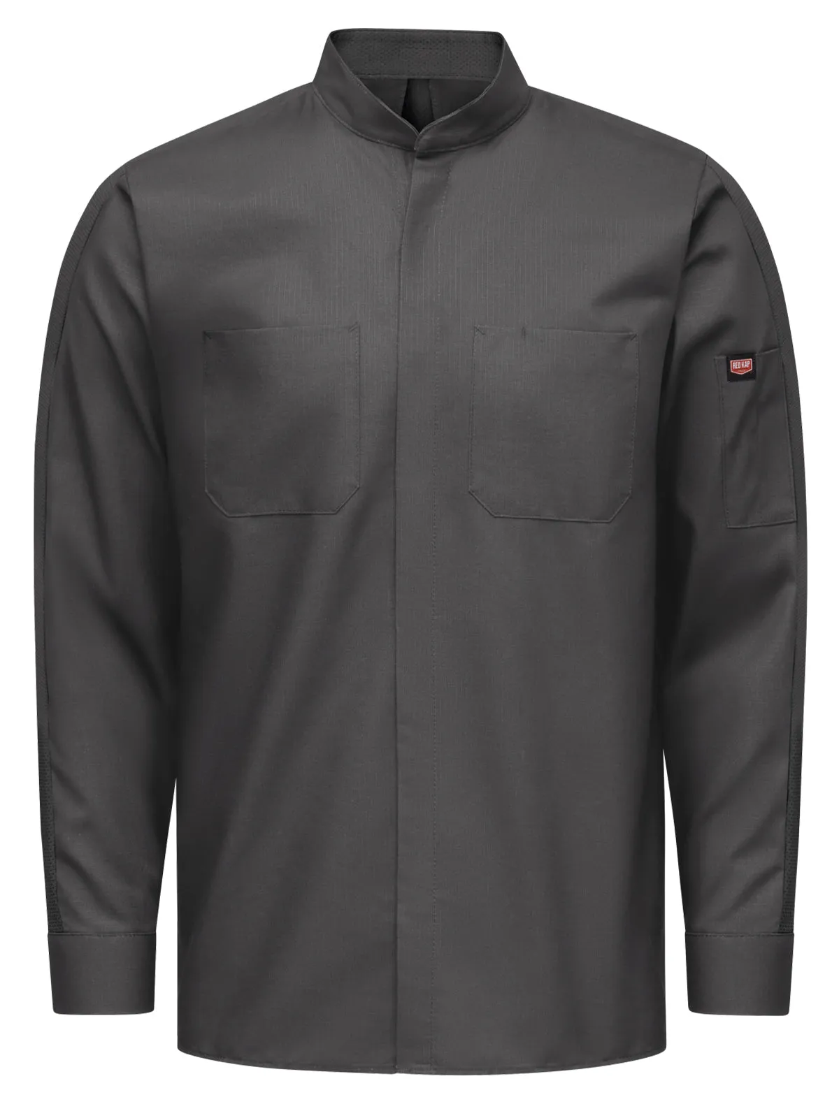 Men's Long Sleeve Two-Tone Pro  Work Shirt with OilBlok and MIMIX™ - SX36 - Charcoal
