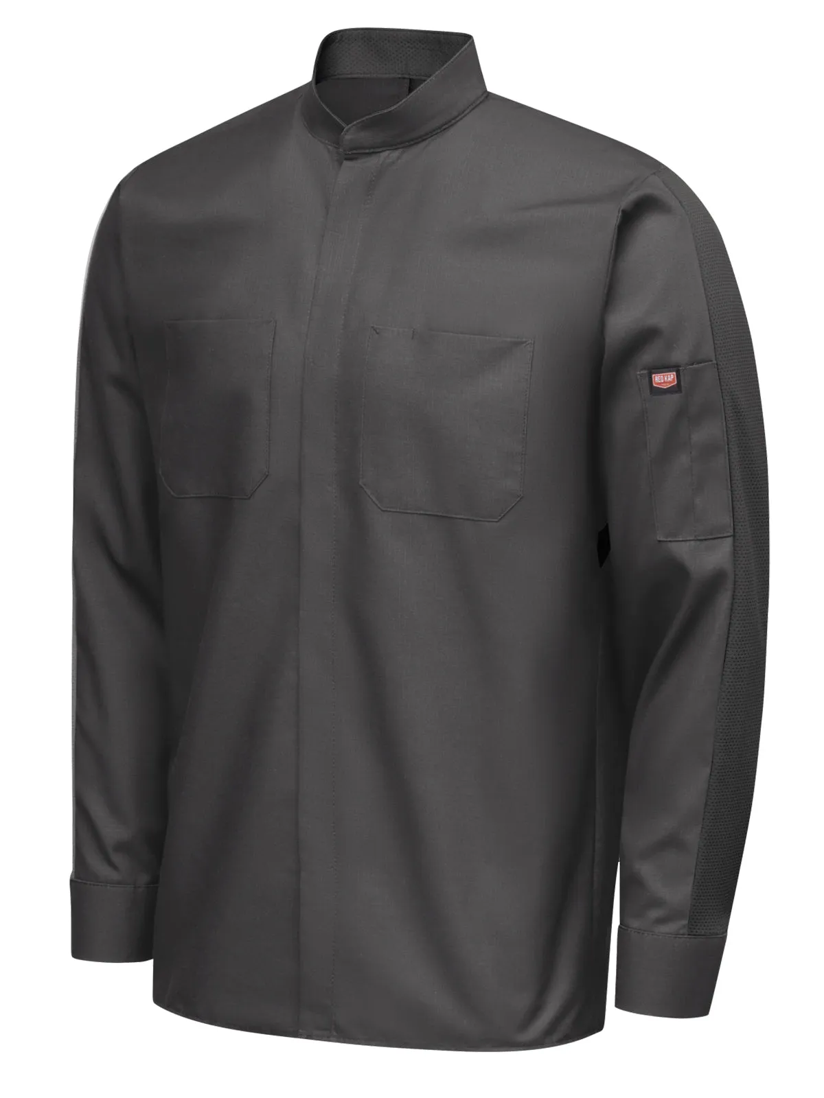 Men's Long Sleeve Two-Tone Pro  Work Shirt with OilBlok and MIMIX™ - SX36 - Charcoal
