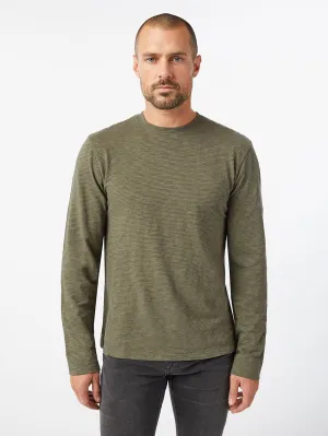 Micro Stripe Crew -- Deep Army Multi