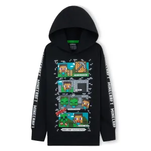 Minecraft Hoodie for Boys - Black, Gifts for Gamers