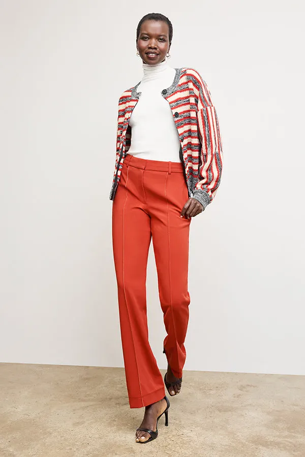 Miriam Oversized Cardigan - Multi Knit :: Sunset Stripe