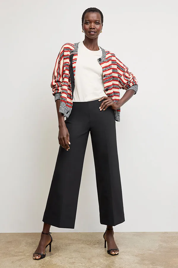 Miriam Oversized Cardigan - Multi Knit :: Sunset Stripe