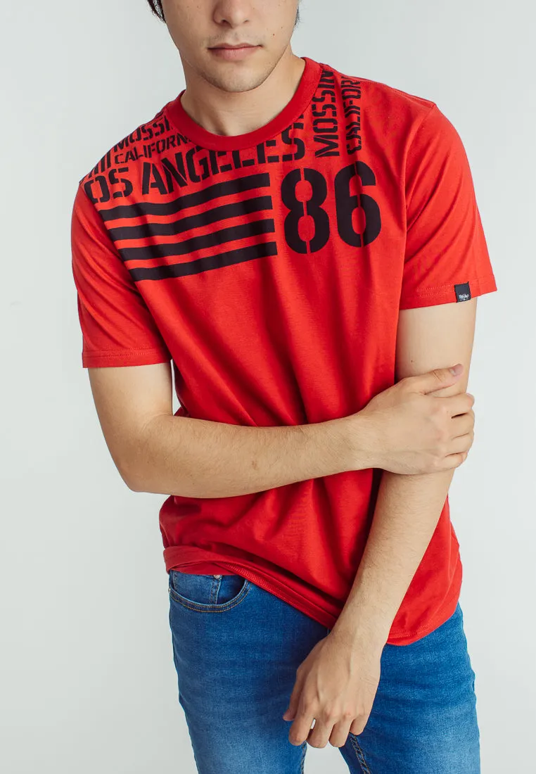 Mossimo Arjay Chili Red Classic Fit Tee