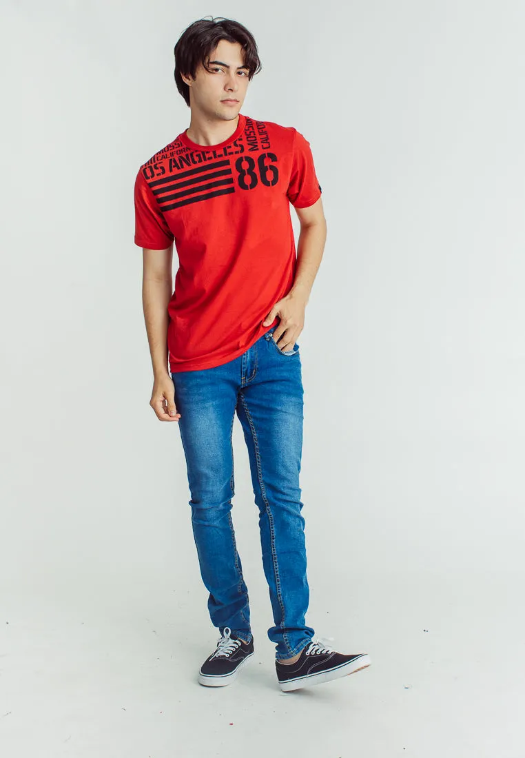 Mossimo Arjay Chili Red Classic Fit Tee