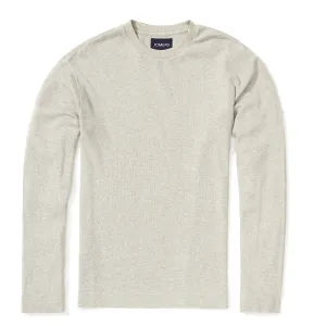 Palmer - Heather Gray Textured Long Sleeve Tee