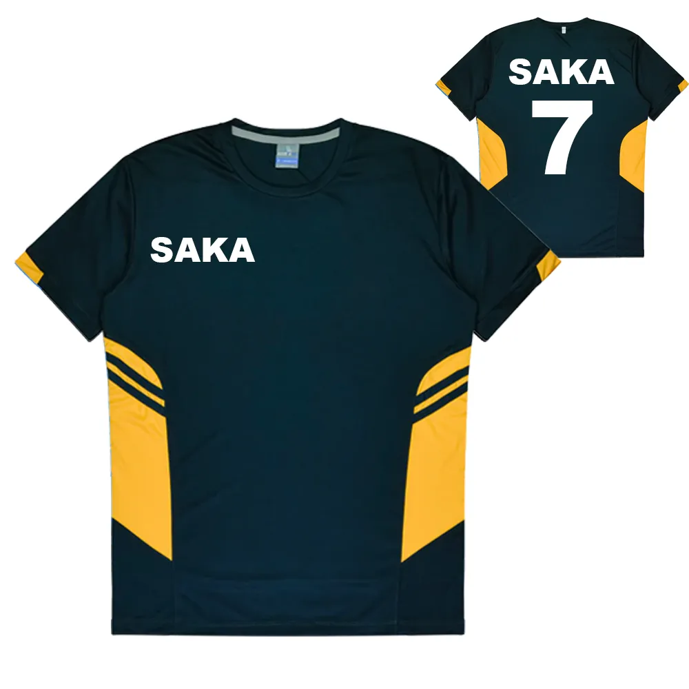 Personalised Navy and Gold Training Shirt - Mens