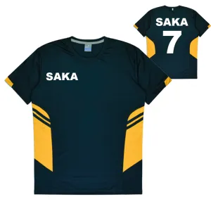 Personalised Navy and Gold Training Shirt - Mens