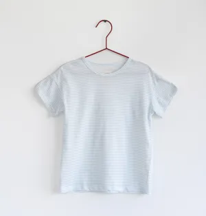 Please Mom Striped Short Sleeve Tee
