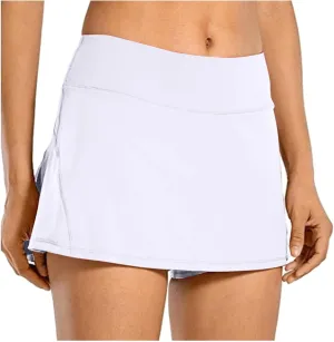 Plus Size Tennis Skirt with Shorts Underneath for Women Summer Athletic Golf Skorts with Pockets Pleated Flowy Mini Skirts