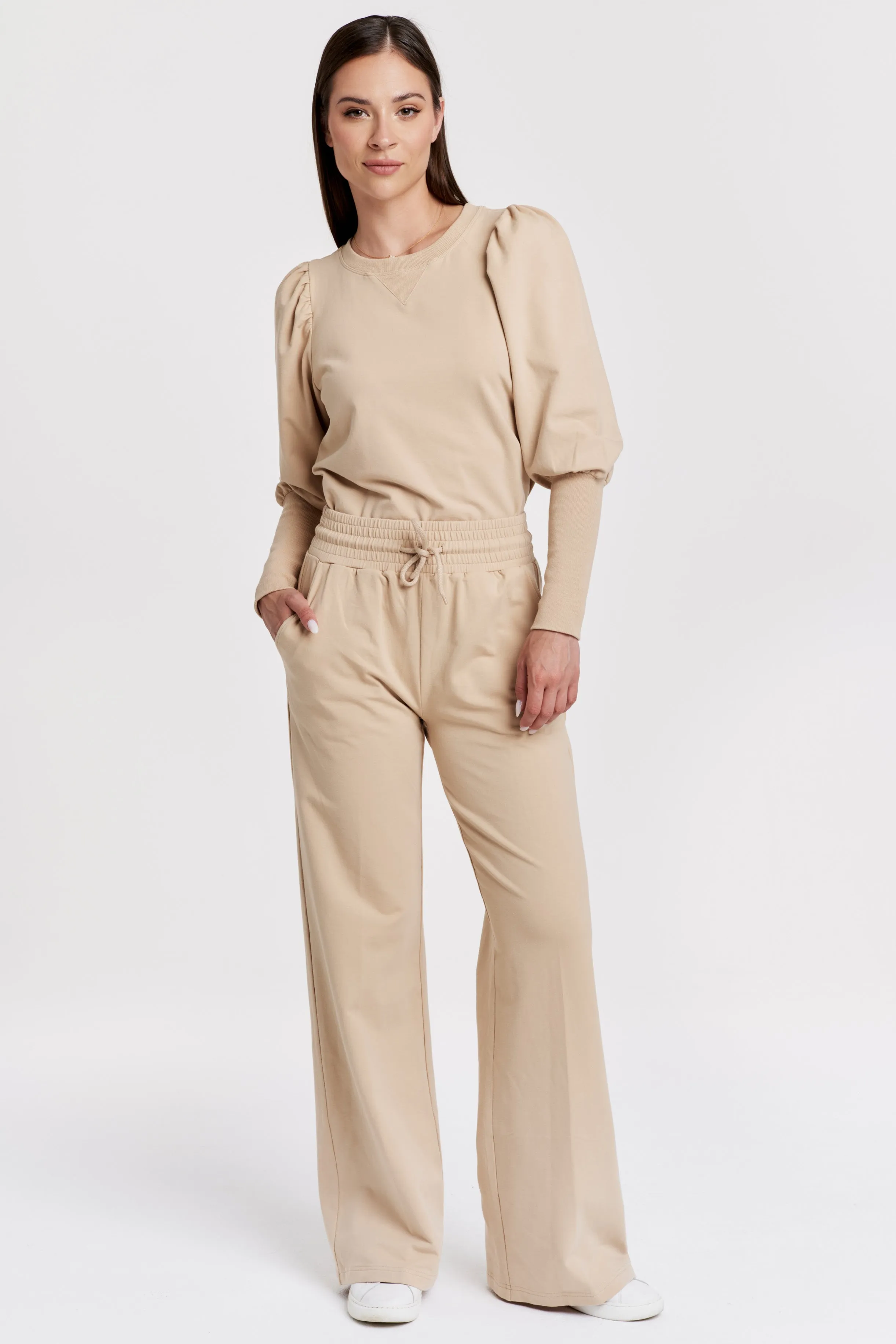 QUINCY PANT FAWN TERRY