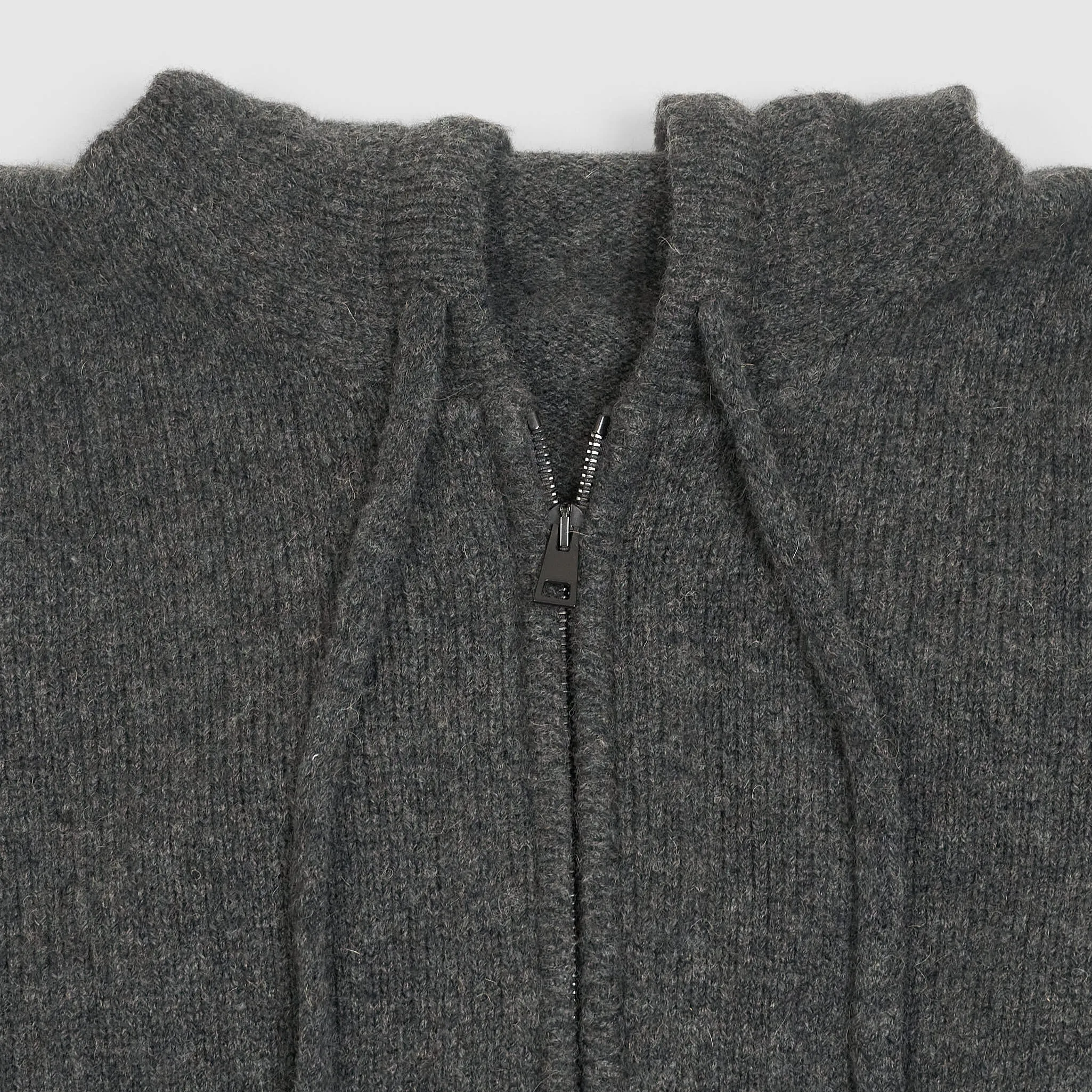 Roberto Collina Knit Zipped Hoodie Cardigan