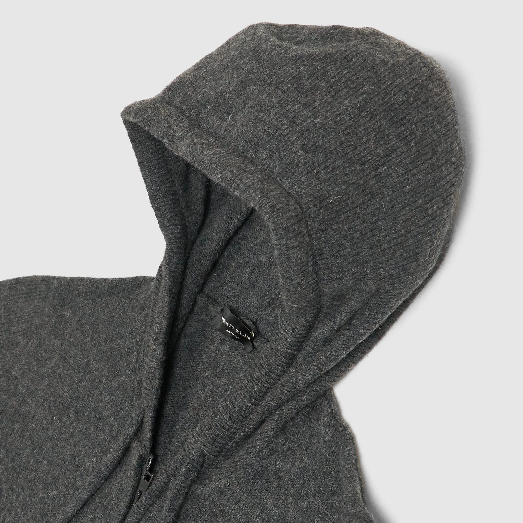 Roberto Collina Knit Zipped Hoodie Cardigan