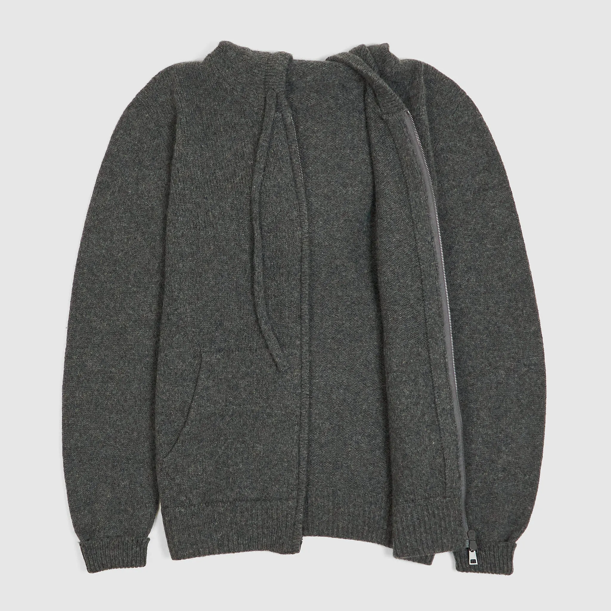 Roberto Collina Knit Zipped Hoodie Cardigan