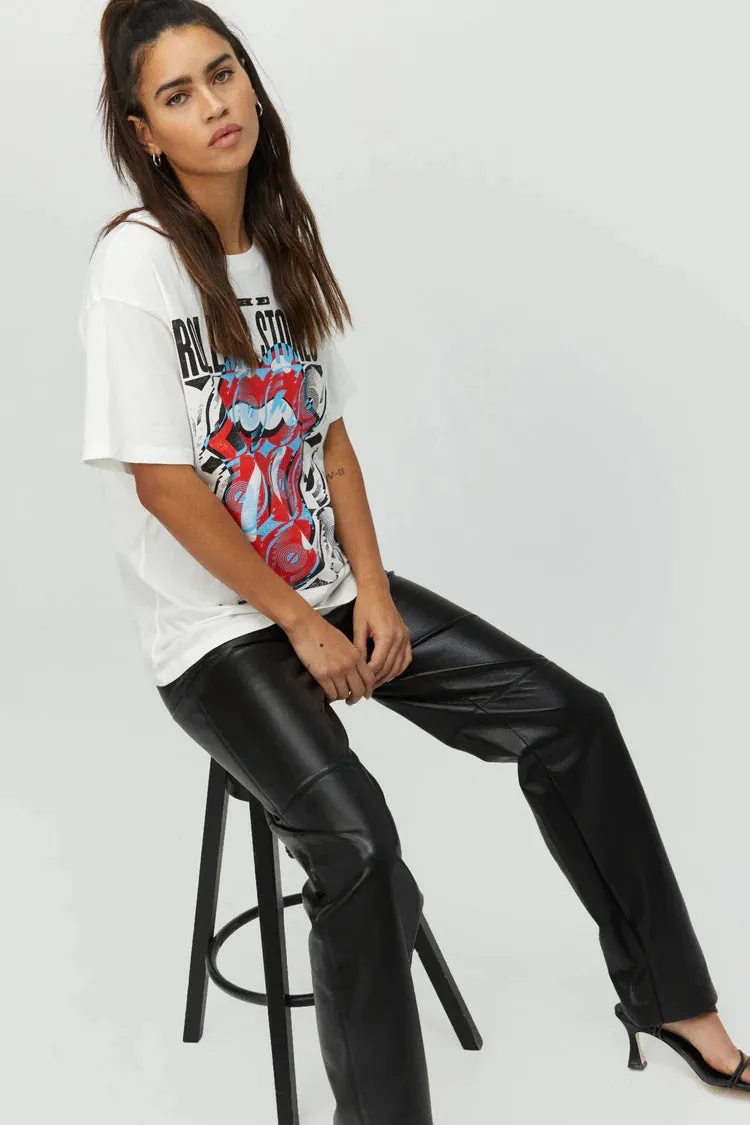 ROLLING STONES RECORD TONGUE BOYFRIEND TEE