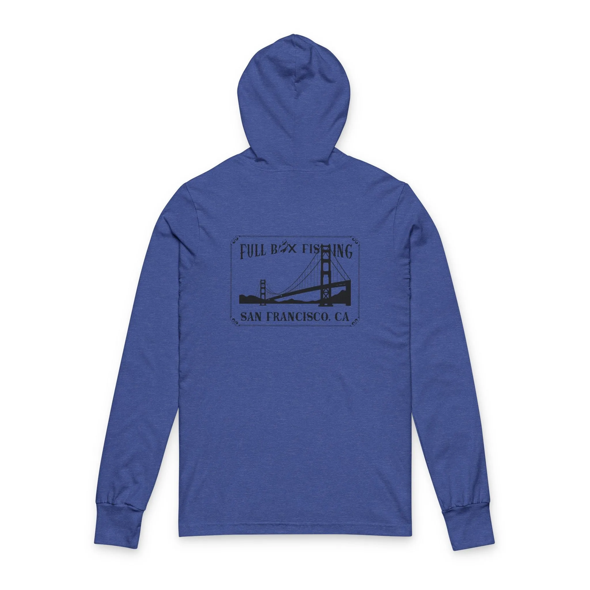 Unisex Hooded Long Sleeve Tee - Full Box Fishing Designs