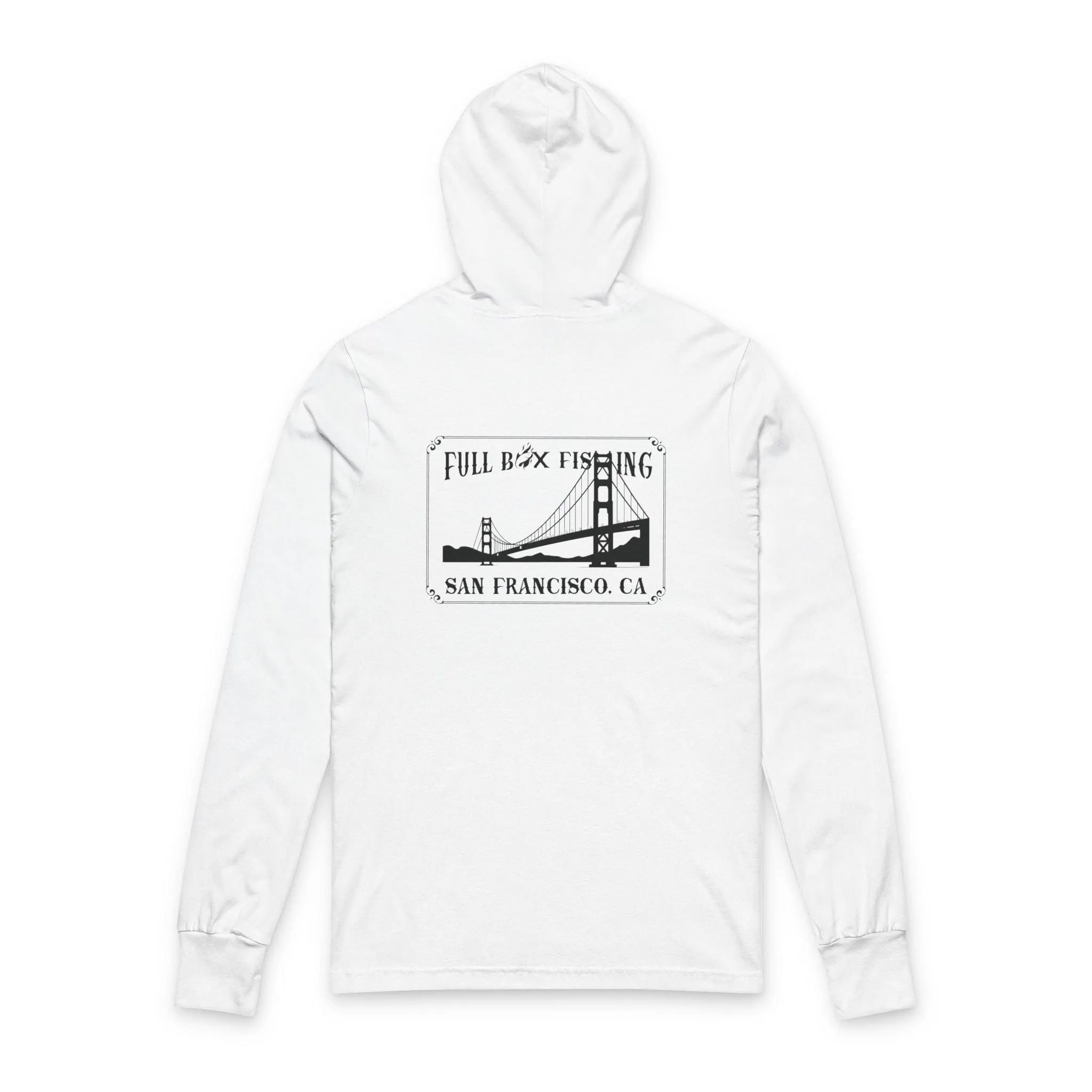 Unisex Hooded Long Sleeve Tee - Full Box Fishing Designs