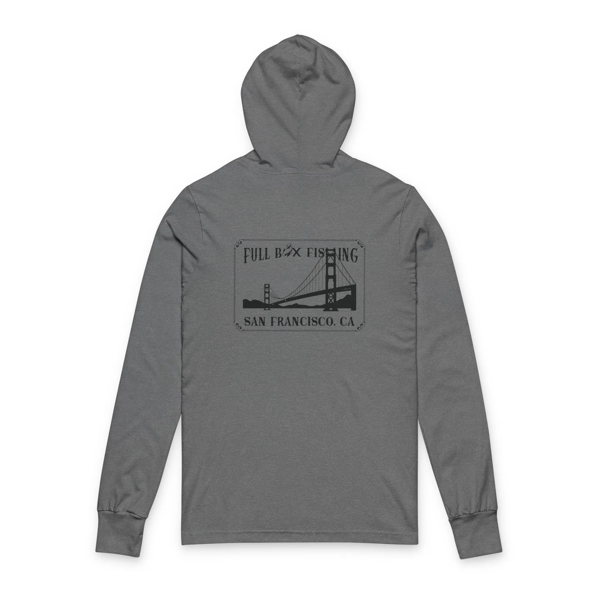 Unisex Hooded Long Sleeve Tee - Full Box Fishing Designs