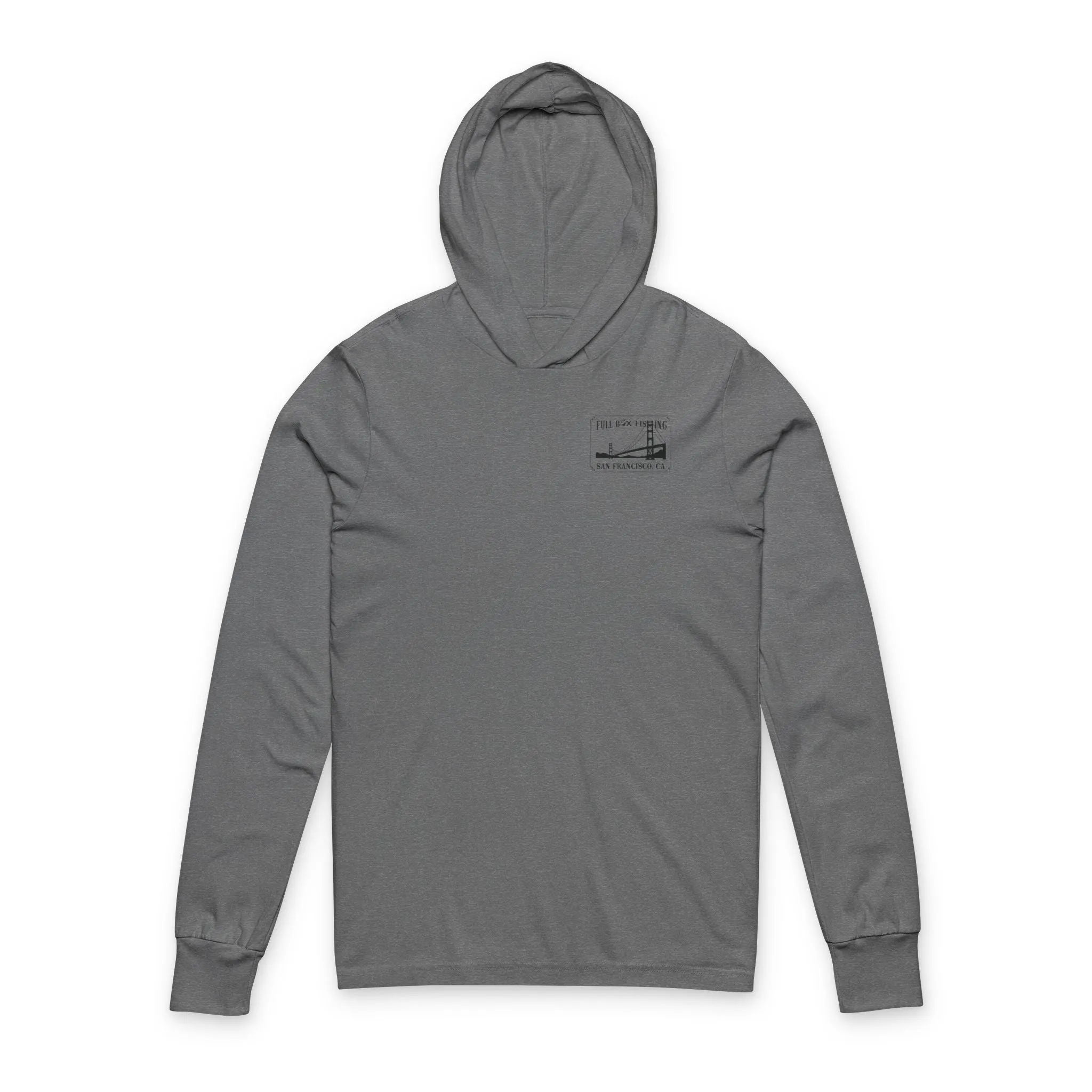 Unisex Hooded Long Sleeve Tee - Full Box Fishing Designs