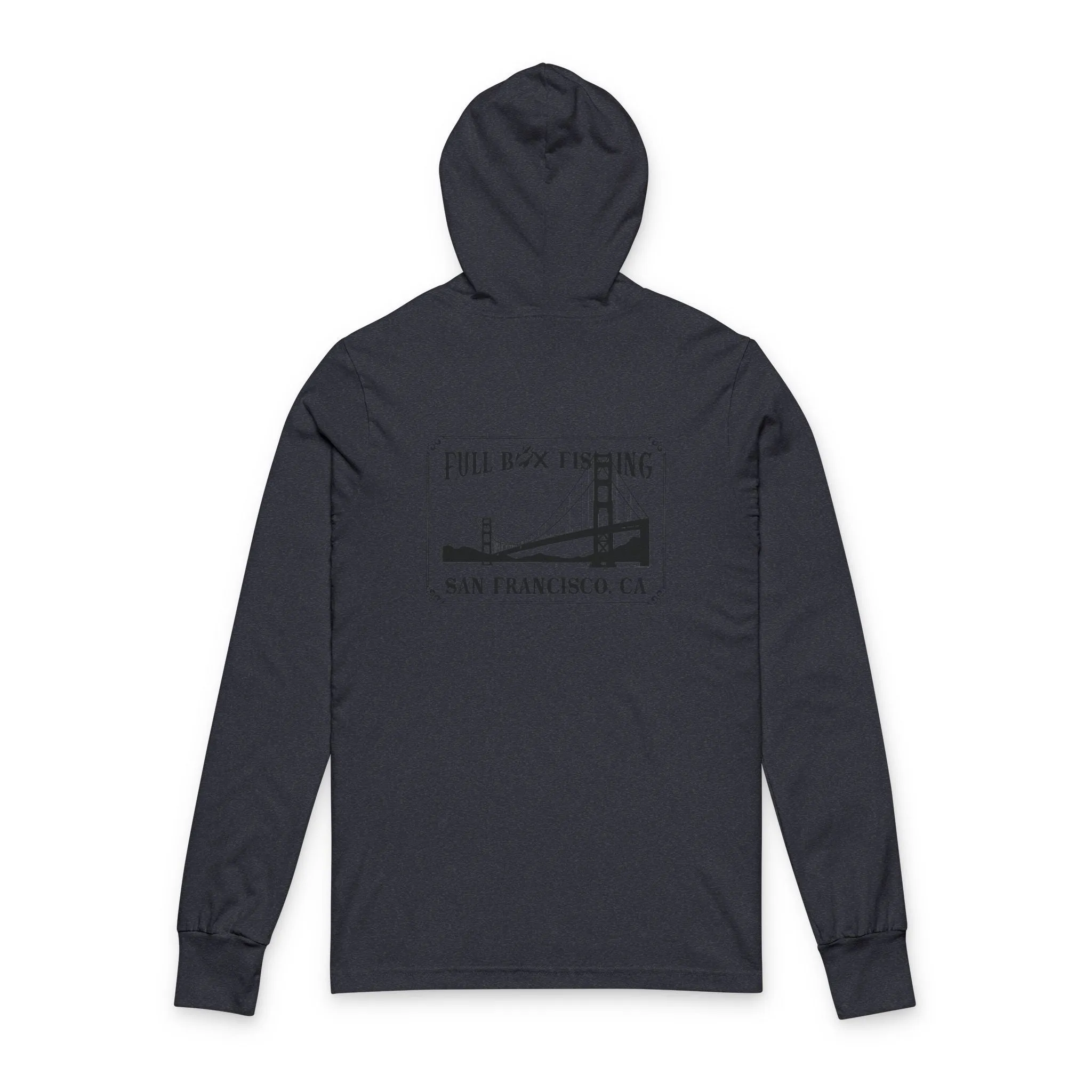 Unisex Hooded Long Sleeve Tee - Full Box Fishing Designs