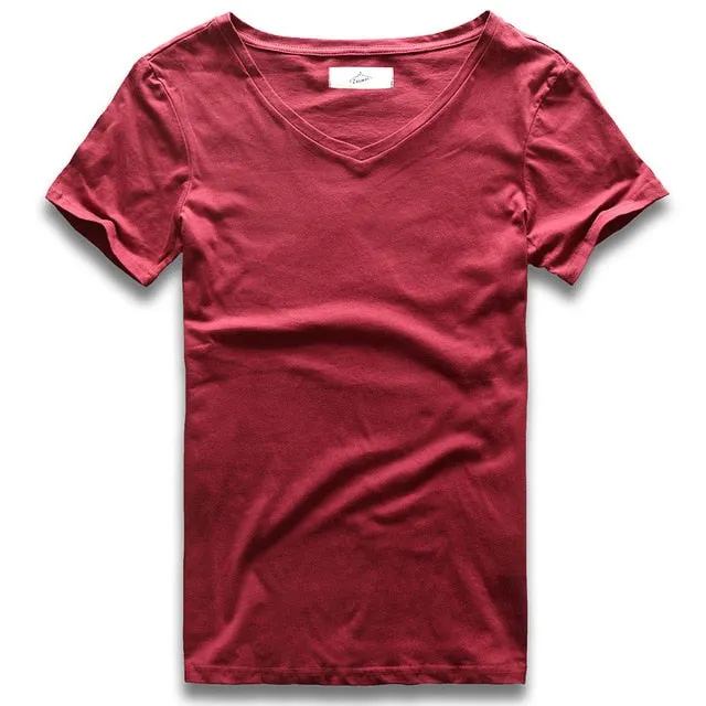 Wide Collar Top Tees