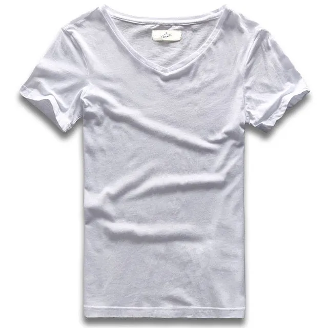 Wide Collar Top Tees