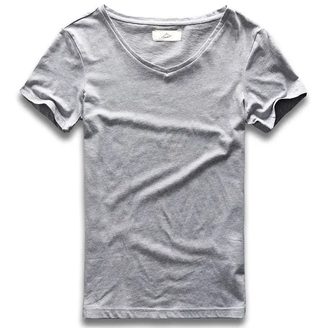 Wide Collar Top Tees
