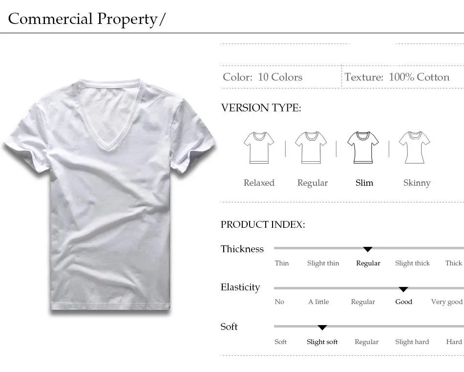 Wide Collar Top Tees