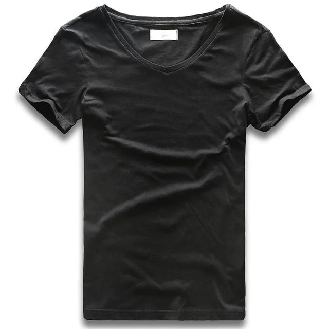 Wide Collar Top Tees