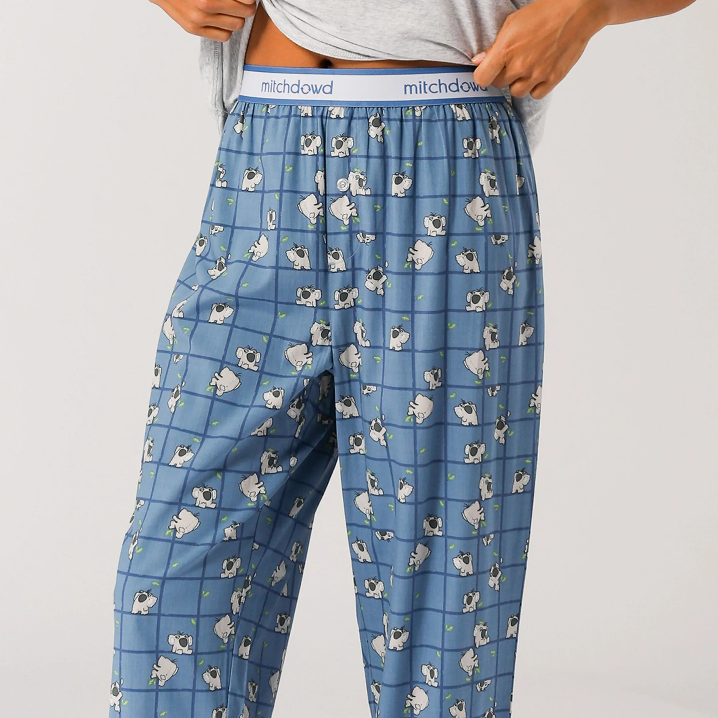 Womens Koala Sleep Pants - Blue