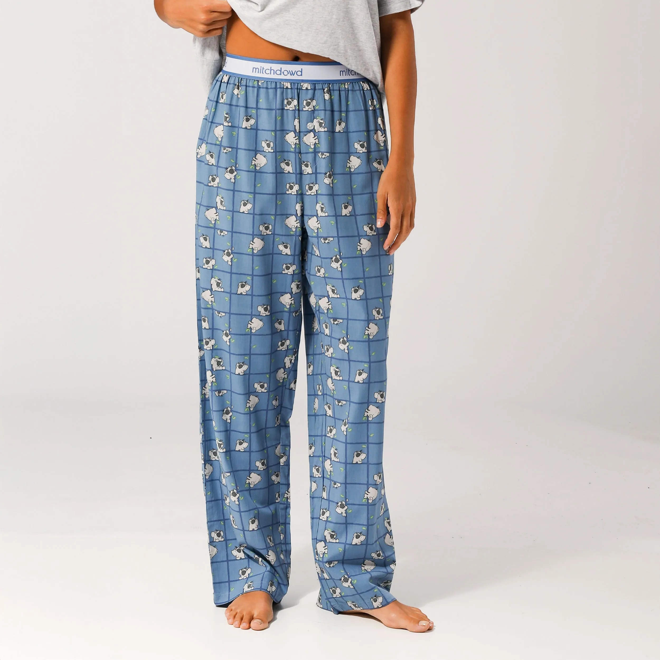 Womens Koala Sleep Pants - Blue