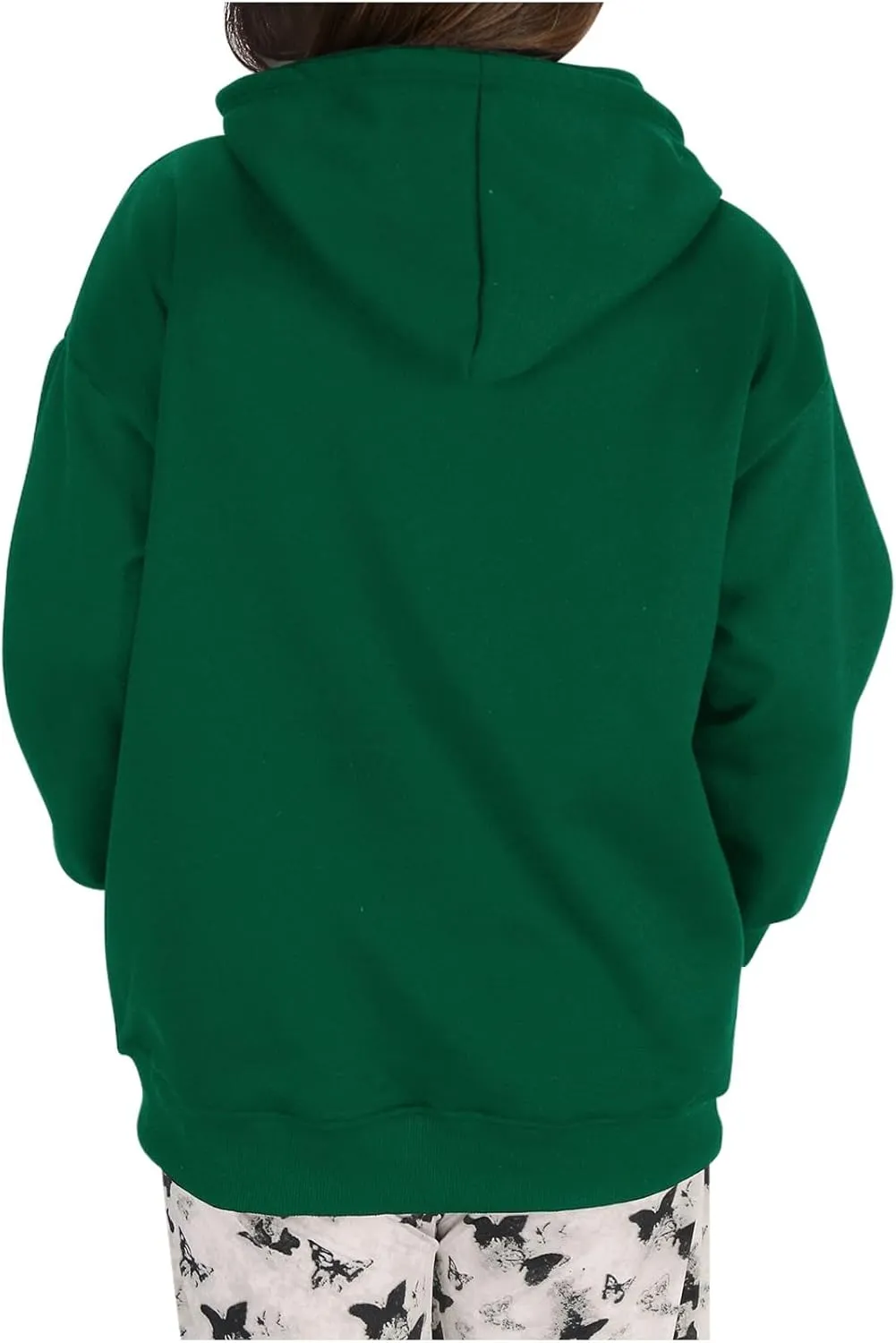 Women's Oversized Hooded Sweatshirt 2024 Fall Fashion Long Sleeve Casual Hoodies Pullover Tops with Pocket