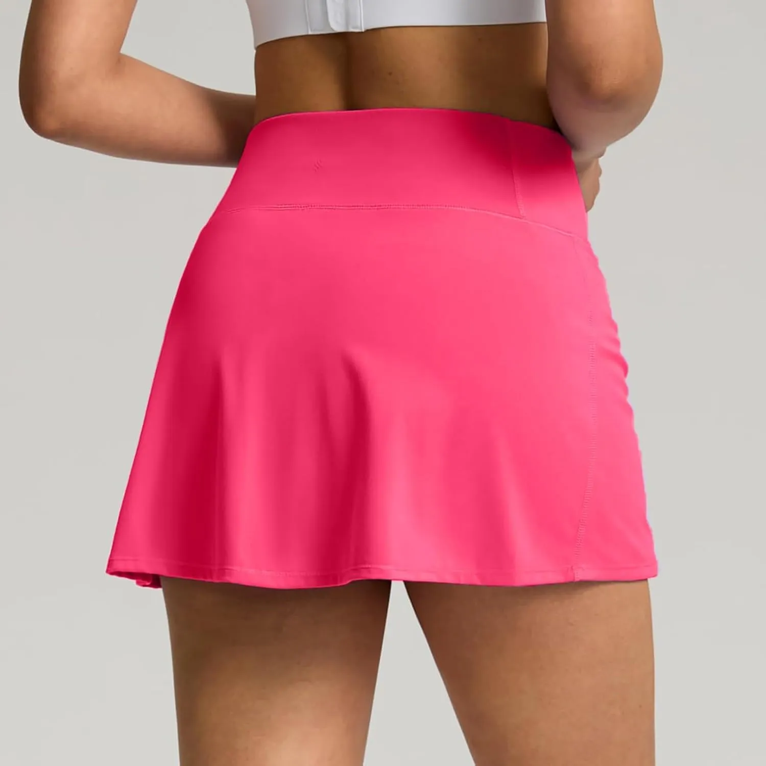 Women's Tennis Skirts with Shorts Underneath High Waist Athletic Skorts Casual Layered Skinny Golf Skirts with Pocket