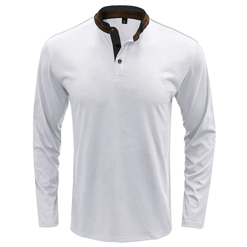 YESFASHION Men T-shirt Long Sleeve Shirts